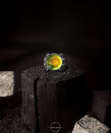 انگشتر مردانه چشم اهریمن از جنس استیل