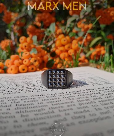 انگشتر مردانه مونت بلانک مشکی از جنس استیل