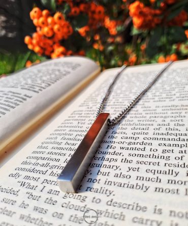 گردنبند مردانه مکعبی نقره ای با زنجیر ویتالی نقره ای