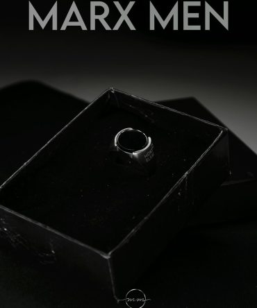 انگشتر مونت بلانک نقره ای سنگ ساده گرد از جنس استیل